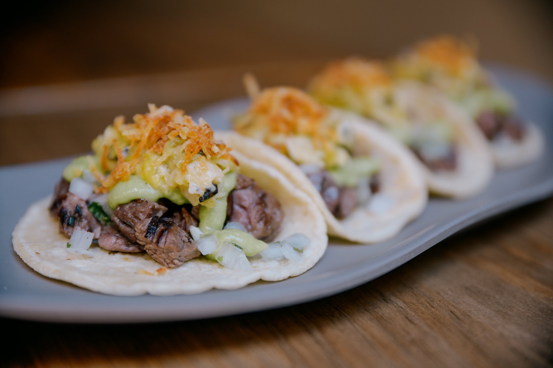 Carne tacos at Mercadito Lincoln Park