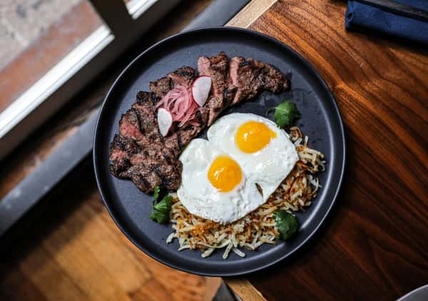 Steak and Eggs from the Mercadito brunch menu