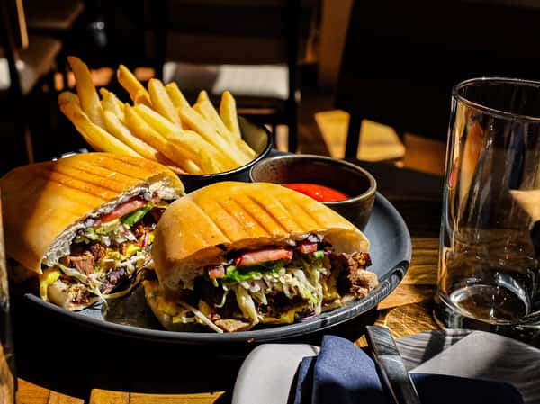 Torta Desayuno from the Mercadito brunch menu